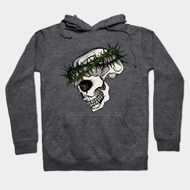 Crazy skull hoodies jesus top